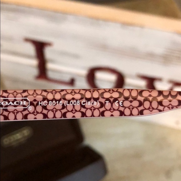 Coach black and pink with embellishment sunglasses - Picture 3 of 4